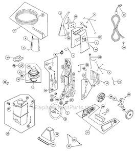 Page A Diagram and Parts List for XLS700  Oreck Steamer