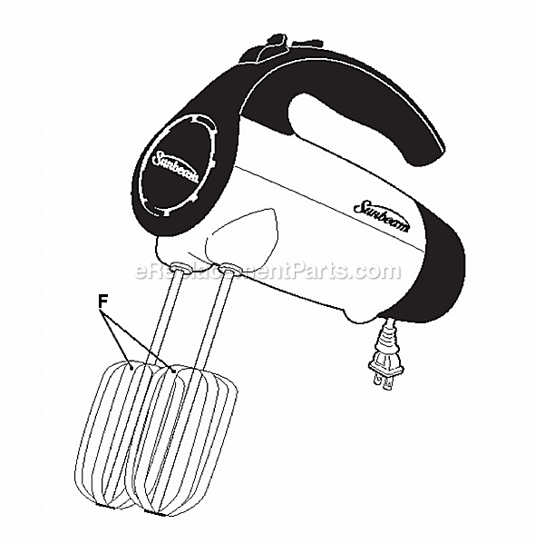 Page A Diagram and Parts List for 2525  Oster Mixer