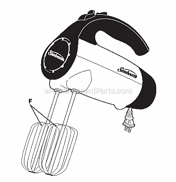Page A Diagram and Parts List for 2526  Oster Mixer