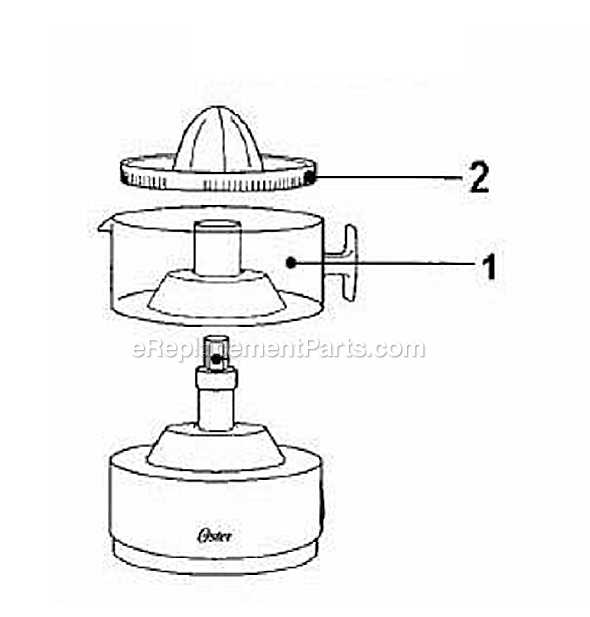 Page A Diagram and Parts List for 3183  Oster Juicer