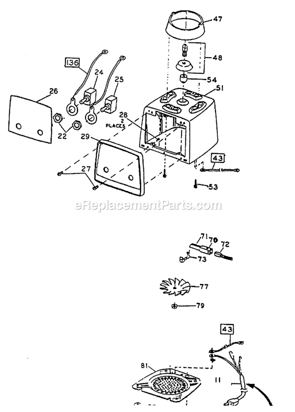 Page A Diagram and Parts List for 4129-0  Oster Blender