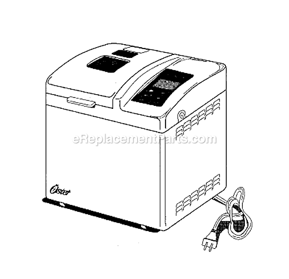 Page A Diagram and Parts List for 4810  Oster Bread Maker
