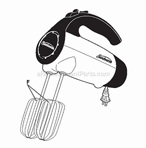 Page A Diagram and Parts List for 2525  Oster Mixer