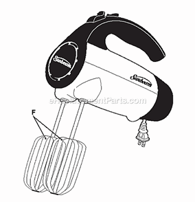 Page A Diagram and Parts List for 2526  Oster Mixer
