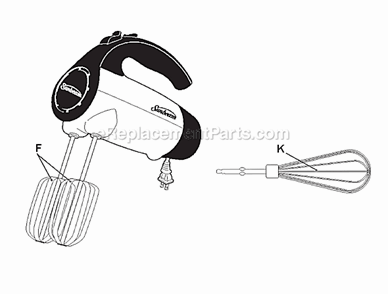 Page A Diagram and Parts List for 2546  Oster Mixer