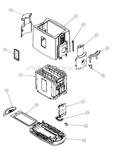 Page A Diagram and Parts List for 3805  Oster Toaster