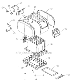 Page A Diagram and Parts List for 3807  Oster Toaster
