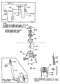 Page A Diagram and Parts List for 4094  Oster Blender