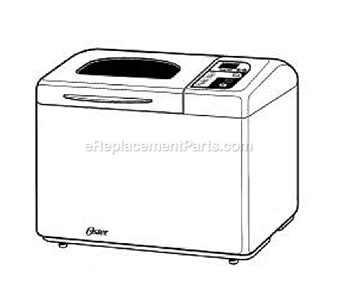 Page A Diagram and Parts List for 5834  Oster Bread Maker