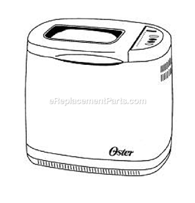 Page A Diagram and Parts List for 5848  Oster Bread Maker