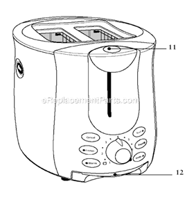 Part Location Diagram of 118341-000-000 Oster Inst. Manual