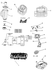 Part Location Diagram of 100796-000-000 Oster Escutcheon,Sl,14Sp,Wh