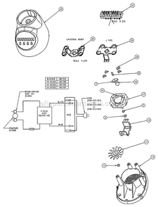 Page A Diagram and Parts List for 6668  Oster Blender