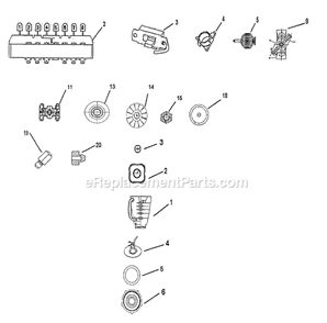 Page A Diagram and Parts List for 6686  Oster Blender