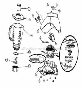 Page A Diagram and Parts List for 6697-022  Oster Blender