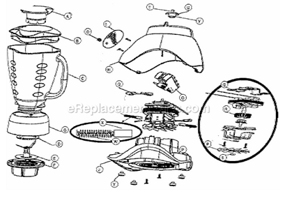 Part Location Diagram of 110407-100-000 Oster Hsg-Upper,Co,Rt,Ss