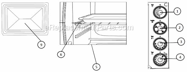 Page A Diagram and Parts List for TSSTTVCG01  Oster Toaster