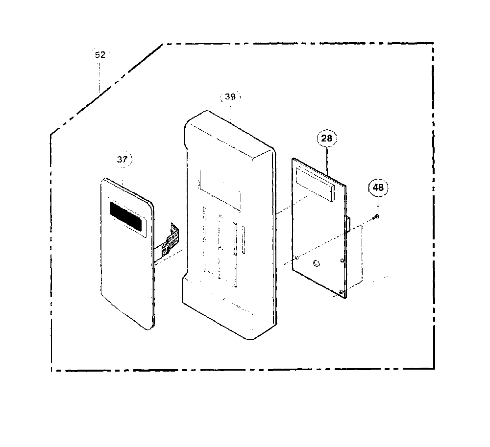 Control assy Diagram and Parts List for NN-S431WL  Panasonic Microwave