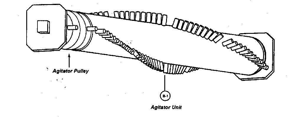 Agitator assy Diagram and Parts List for MC-V731200  Panasonic Upright Vacuum