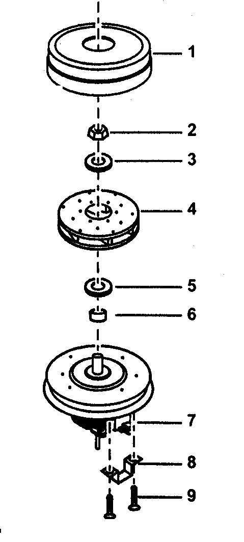 Motor fan assy Diagram and Parts List for MC-V325  Panasonic Upright Vacuum