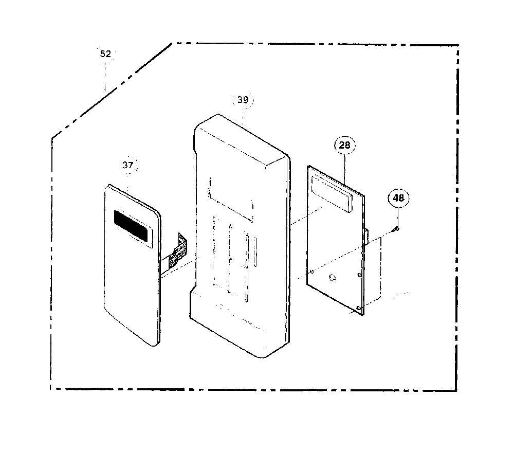 Control assy Diagram and Parts List for NN-S431BL  Panasonic Microwave