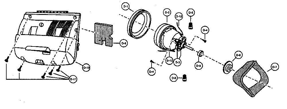 Motor case/motor Diagram and Parts List for MC-V5726-00  Panasonic Upright Vacuum