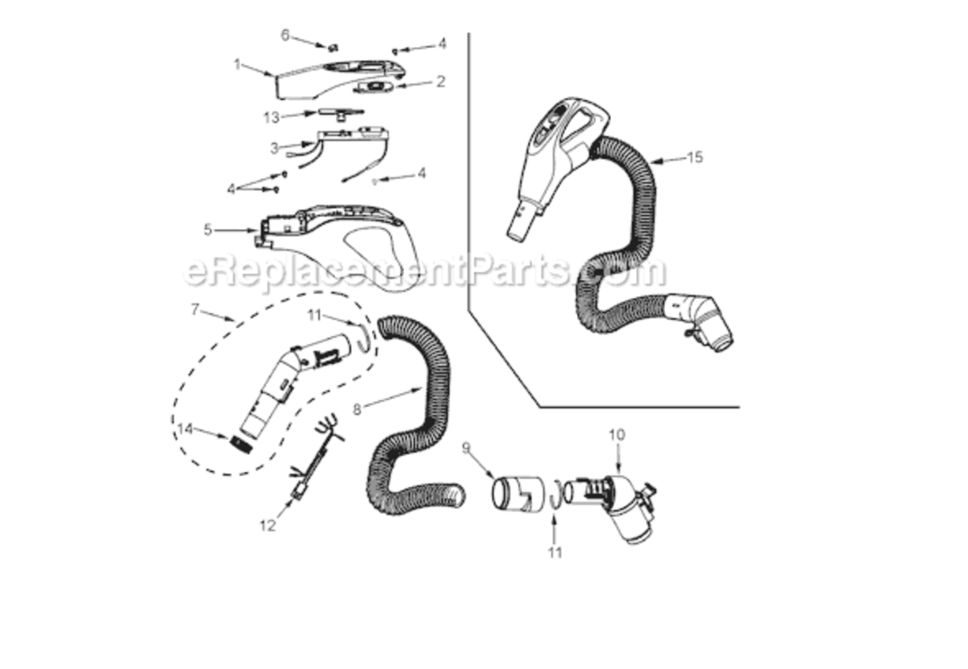 Page D Diagram and Parts List for MC-CG983-00  Panasonic Upright Vacuum