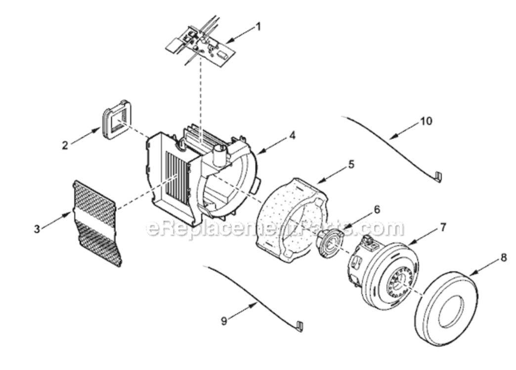 Page C Diagram and Parts List for MC-CG985-00  Panasonic Upright Vacuum