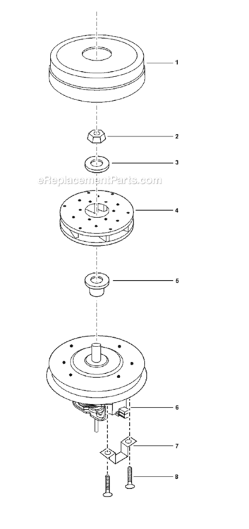 Page B Diagram and Parts List for MC-V5504-00  Panasonic Upright Vacuum