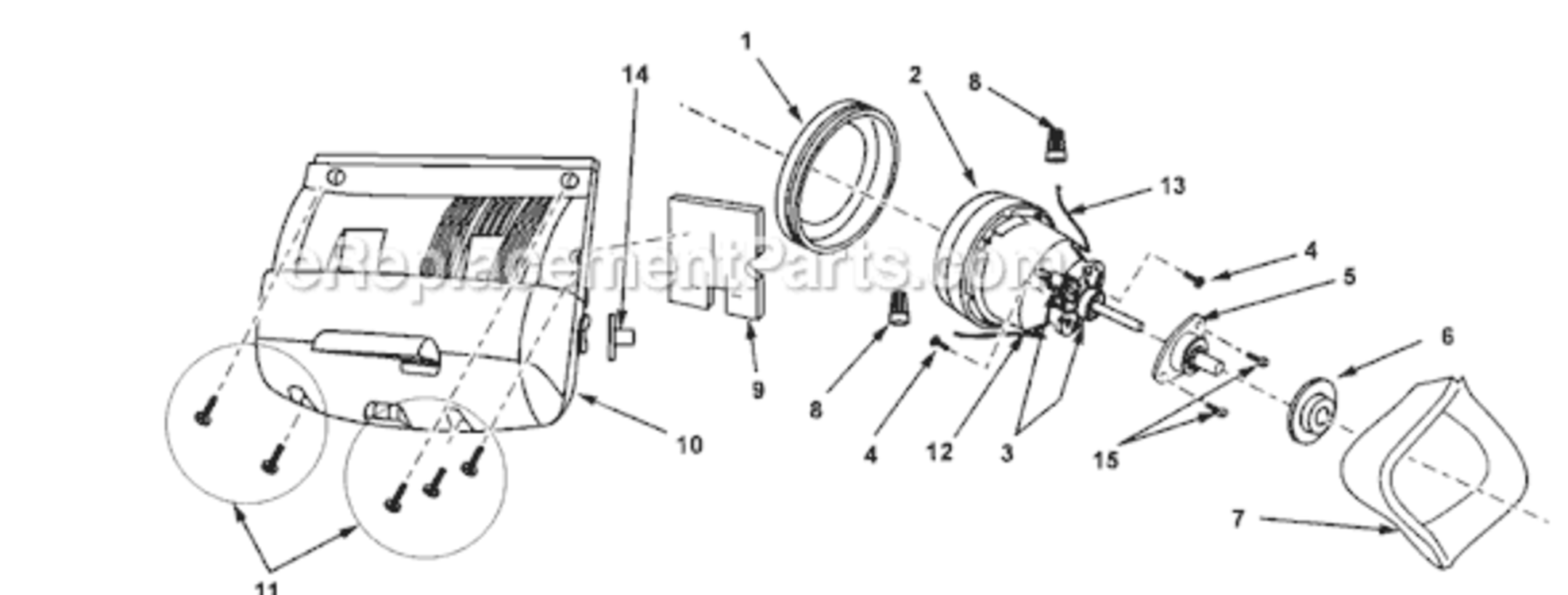 Page C Diagram and Parts List for MC-V5745-01  Panasonic Upright Vacuum