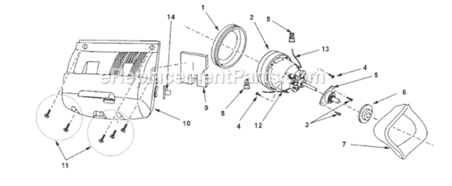 Page C Diagram and Parts List for MC-V5745-02  Panasonic Upright Vacuum