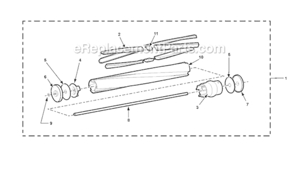 Page D Diagram and Parts List for MC-V7319-00  Panasonic Upright Vacuum
