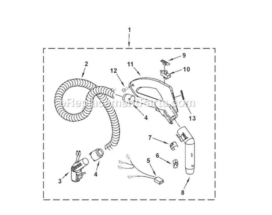 Page C Diagram and Parts List for MC-V9641-00  Panasonic Upright Vacuum