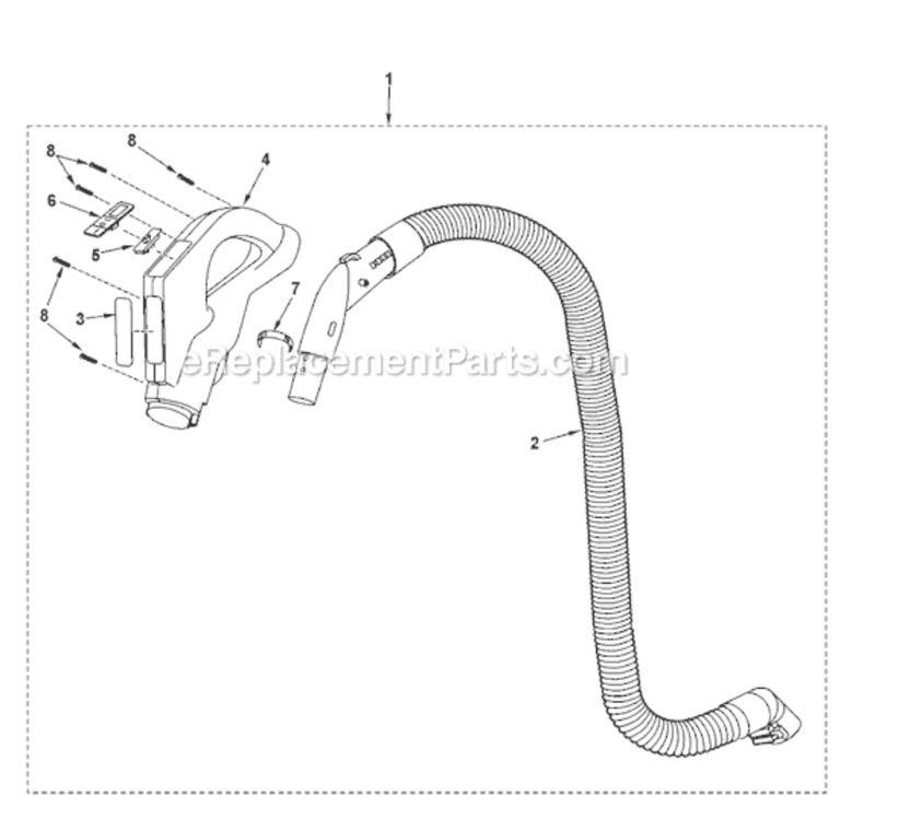 Page C Diagram and Parts List for MC-V9644-02  Panasonic Upright Vacuum