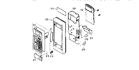 Escutcheon base Diagram and Parts List for NN6813A  Panasonic Microwave