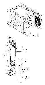 Door hook Diagram and Parts List for NN-S431WL  Panasonic Microwave