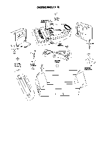 Packing materials Diagram and Parts List for MC-V7337-1  Panasonic Upright Vacuum