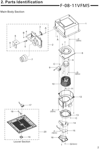 Part Location Diagram of FFV2520025S Panasonic Plate