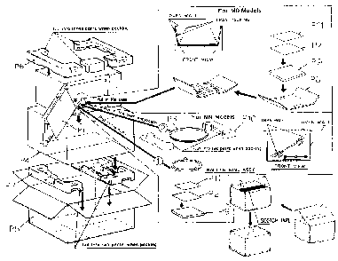 Packing and accessories Diagram and Parts List for MQS0806H  Panasonic Microwave