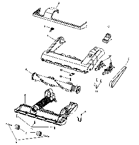 Nozzle housing Diagram and Parts List for MC-UL427-00  Panasonic Upright Vacuum