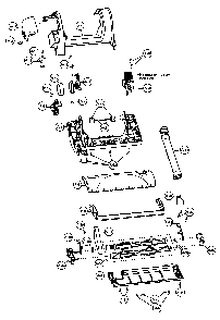 Nozzle housing Diagram and Parts List for MC-V752200  Panasonic Upright Vacuum