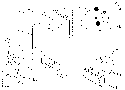 Escutcheon base assembly Diagram and Parts List for NN4408A  Panasonic Microwave
