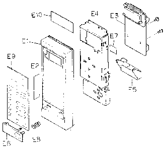 Escutcheon base Diagram and Parts List for MQS1106H  Panasonic Microwave