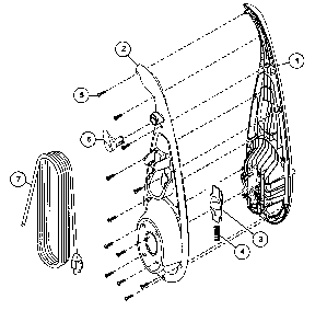 Handle assy Diagram and Parts List for MC-V548100  Panasonic Upright Vacuum