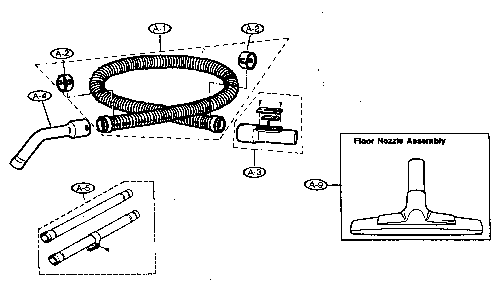 Attachment Diagram and Parts List for MC-3900  Panasonic Canister Vacuum