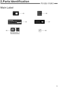 Part Location Diagram of FFV5530074S Panasonic Label