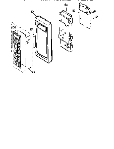Escutcheon base assembly Diagram and Parts List for NNE666BA  Panasonic Microwave