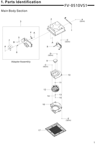 Part Location Diagram of FFV5710025S Panasonic Bracket