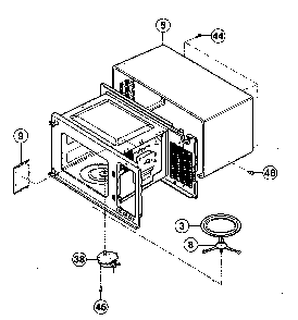 Part Location Diagram of K10094320AP Panasonic Body cabinet