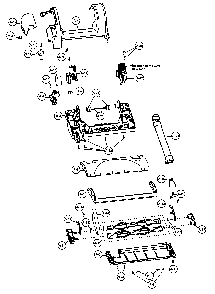 Nozzle housing Diagram and Parts List for MC-V758200  Panasonic Upright Vacuum
